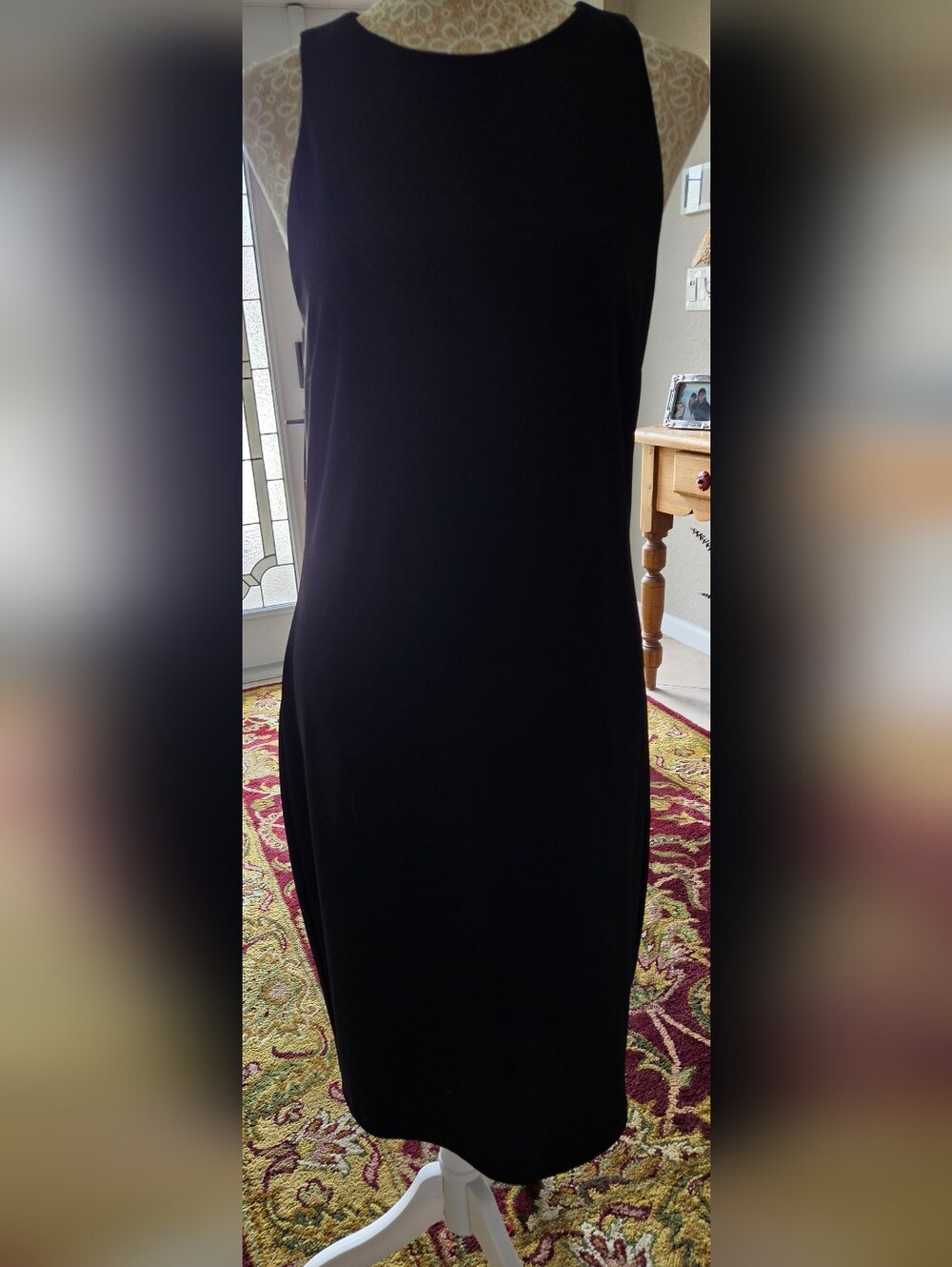 Karen Kane Travel Jersey Sleeveless Tank Black Dress Size M - Picture 2 of 5